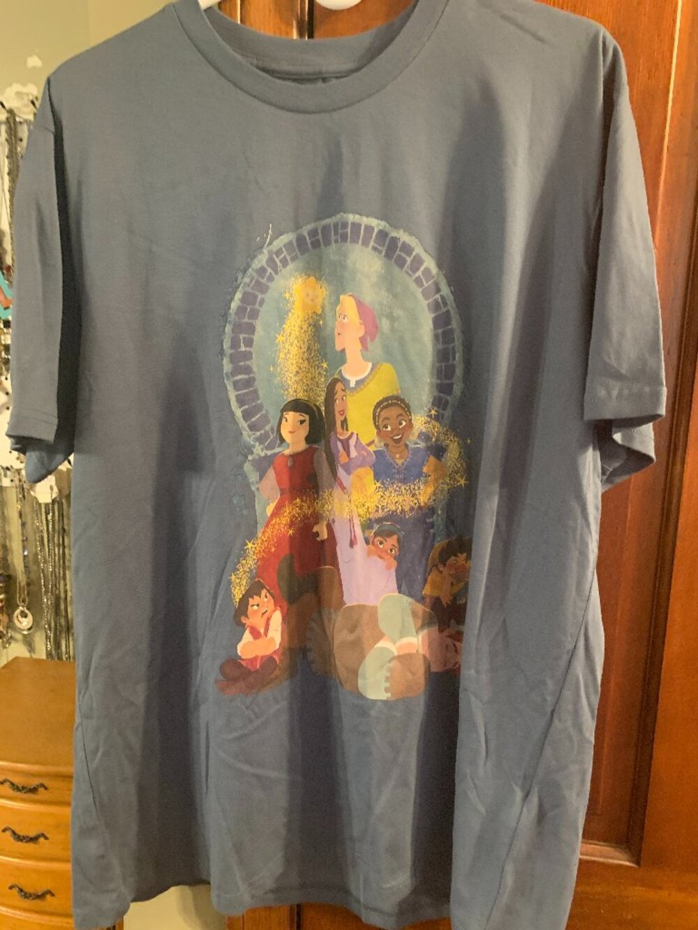 DISNEY PARKS Wish Women's Size L Graphics Short Sleeve T Shirt NWT
